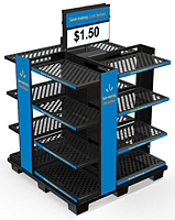 Permanent Pallet Display using Sheet Metal and Metal Tube Fabrication