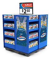 Permanent Pallet Display with Seasonal Graphic Panels