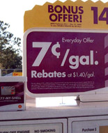 Pump Topper Signage with Interchangeable Graphics